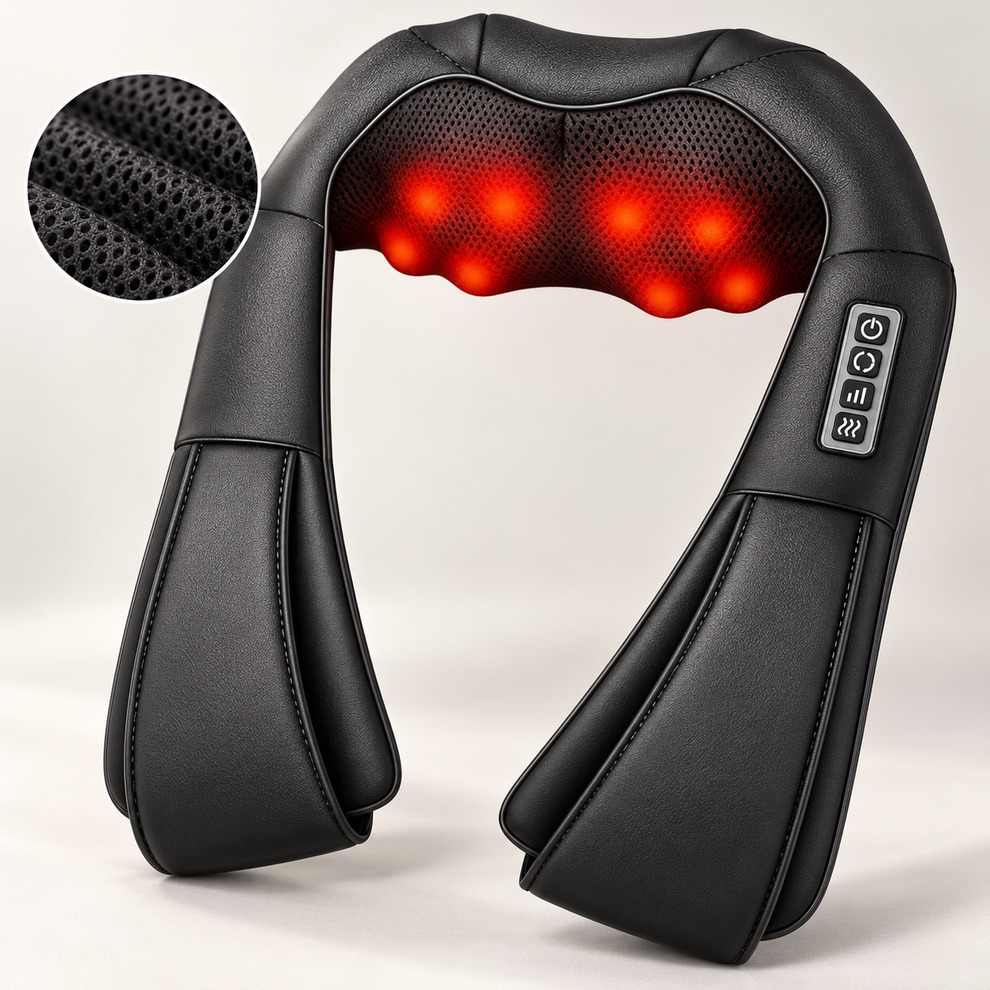 Shiatsu Neck & Shoulder Massager with Heat – Sombri